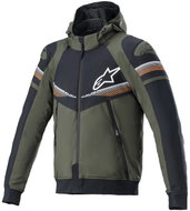 ALPINESTARS SEKTOR 2 TECH HOODIE, zelená/černá/oranžová fluo, vel. 2XL - Bunda na motorku