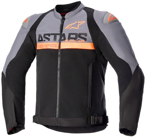 ALPINESTARS SMX AIR, tmavě šedá/černá/oranžová fluo, 2025, vel. 2XL - Bunda na motorku - Main image