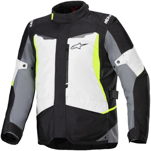 ALPINESTARS ST-1 WATERPROOF, světle šedá/černá/žlutá fluo, 2025, vel. L - Motorcycle Jacket - Main image