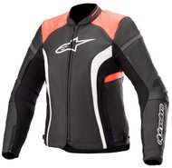 ALPINESTARS STELLA KIRA, dámská, černá/růžová fluo, vel. 40 - Motorcycle Jacket