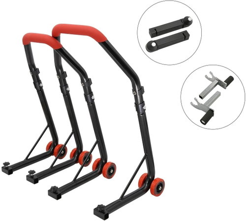 SEFIS D18 moto stand front and rear set - red - mandrel / 2in1 for Honda CMX 500/1100 Rebel - Motorbike Stand - Main image