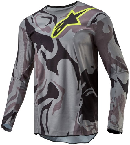 ALPINESTARS RACER TACTICAL, šedý camo/žlutý fluo/černý, 2024, vel. S - Dres - Main image