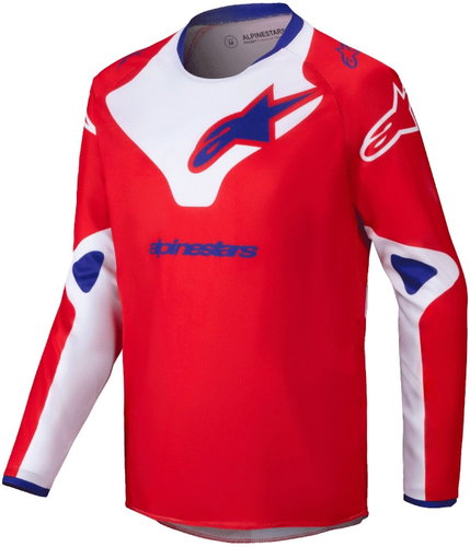 ALPINESTARS RACER VEIL, dětský, červený/bílý, 2025, vel. M - Dres - Fő fotó