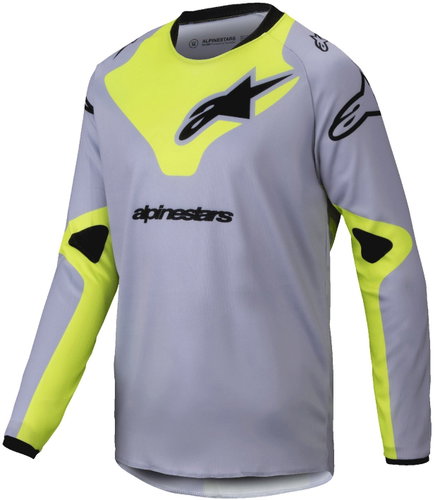 ALPINESTARS RACER VEIL, dětský, šedý/žlutý fluo, 2025, vel. XL - Jersey - Main image