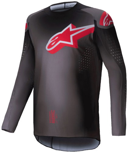 ALPINESTARS SUPERTECH LIPAN, kouřový/červený, 2025, vel. XL - Dres - Main image