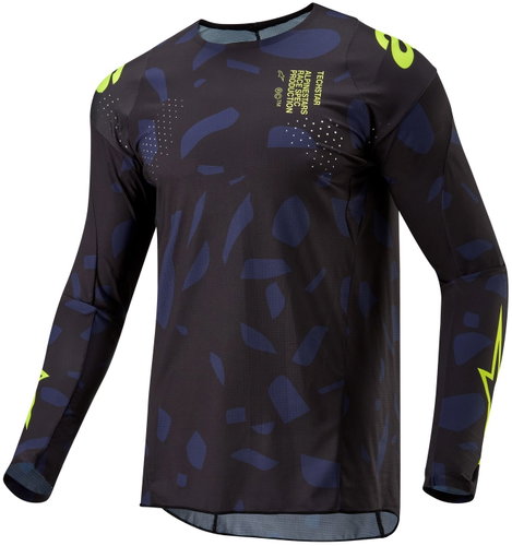 ALPINESTARS TECHSTAR RANTERA, černý/modrý/žlutý fluo, 2024, vel. XL - Dres - Main image