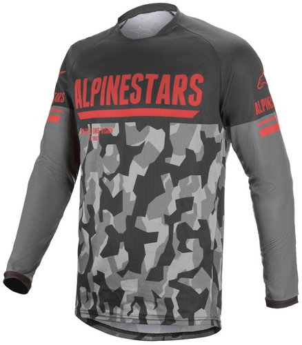ALPINESTARS VENTURE R, šedý camo/červený fluo/černý, vel. M - Jersey - Main image