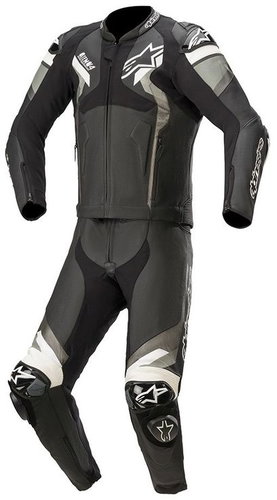 ALPINESTARS dvoudílná ATEM 4, černá/šedá/bílá, vel. 58 - Motorcycle overalls - Main image