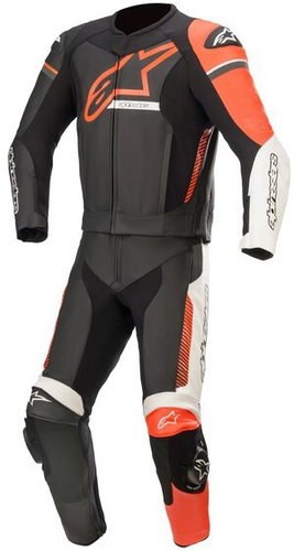 ALPINESTARS dvoudílná GP FORCE PHANTOM, TECH-AIR 5 kompatibilní, černá/bílá, vel. 52 - Motorcycle overalls - Main image