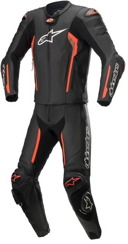 ALPINESTARS dvoudílná MISSILE 2, TECH-AIR kompatibilní, černá/červená fluo, 2025, vel. 56 - Moto kombinéza - Main image