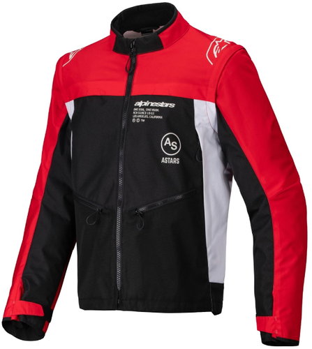 ALPINESTARS jacket PRO-DURA, černá/červená/bílá, 2025, vel. M - Motorcycle overalls - Main image