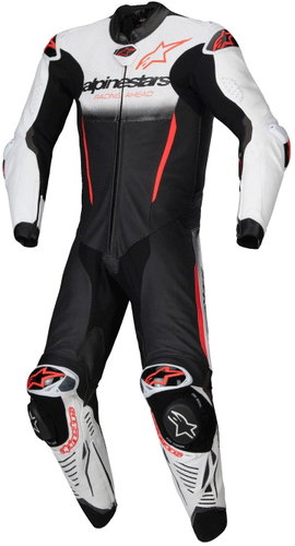 ALPINESTARS jednodílná GP-R7, TECH-AIR ready/kompatibilní, bílá/černá, 2025, vel. 46 - Moto kombinéza - Main image