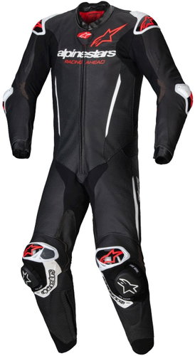 ALPINESTARS jednodílná GP-R7, TECH-AIR ready/kompatibilní, černá/bílá, 2025, vel. 54 - Motorcycle overalls - Main image