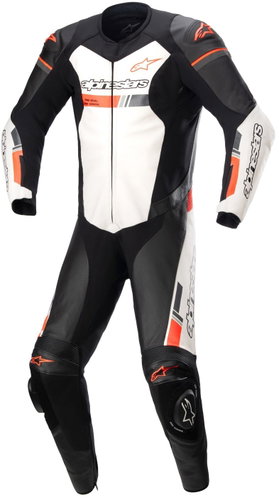 ALPINESTARS jednodílná GP FORCE, TECH-AIR 5 kompatibilní, černá/bílá/červená, 2025, vel. 58 - Moto kombinéza - Main image