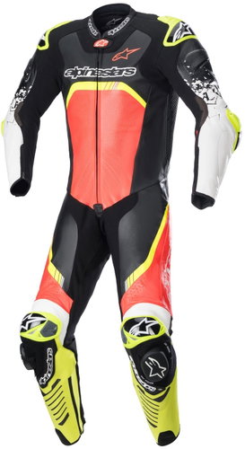 ALPINESTARS jednodílná GP TECH 4, TECH-AIR kompatibilní, červená/žlutá/černá, 2025, vel. 50 - Moto kombinéza - Main image