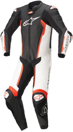 ALPINESTARS jednodílná MISSILE 2, TECH-AIR kompatibilní, černá/bílá/červená, 2025, vel. 54 - Moto kombinéza - Main image