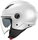 White jet moto helmet L