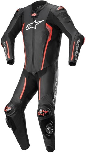 ALPINESTARS jednodílná MISSILE 2, TECH-AIR kompatibilní, černá/červená fluo, 2025, vel. 56 - Motoros ruházat - Fő fotó
