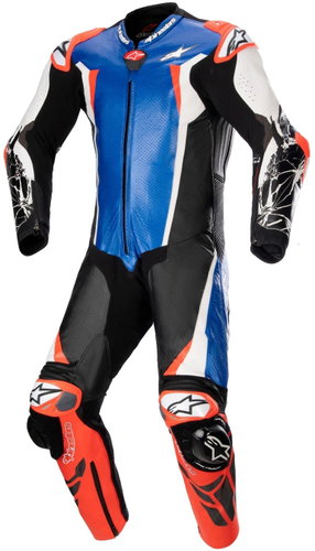 ALPINESTARS jednodílná RACING ABSOLUTE 2, TECH-AIR kompatibilní, modrá/černá, 2025, vel. 48 - Moto kombinéza - Fő fotó