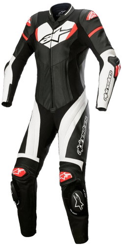 ALPINESTARS jednodílná STELLA GP PLUS 2, černá/bílá/červená fluo, 2025, vel. 48 - Moto kombinéza - Main image
