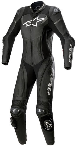 ALPINESTARS jednodílná STELLA GP PLUS 2, černá/bílá/metalická šedá, 2025, vel. 50 - Moto kombinéza - Main image