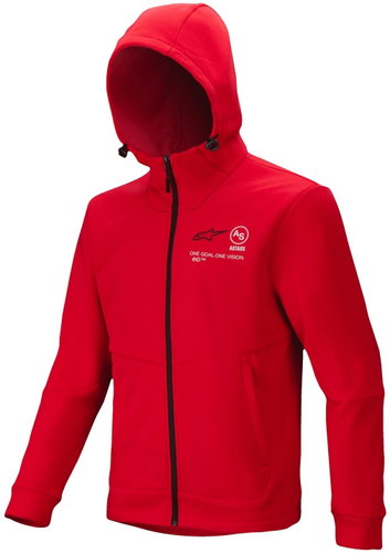 ALPINESTARS RACER MX FLEECE, červená, 2025, vel. 3XL - Sweatshirt - Main image