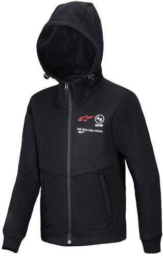 ALPINESTARS RACER MX FLEECE, dětská, černá, 2025, vel. M - Mikina - Main image