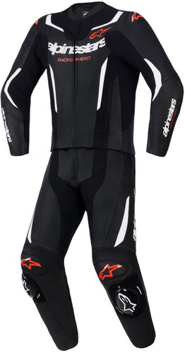 ALPINESTARS dvoudílná GP FORCE V2, černá/bílá/červená fluo, 2026, vel.58 - Motorcycle overalls - Main image