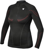 Under Shield termotriko s dlouhým rukávem HERO LONG SLEEVE ZIP, dámské, černé, vel. S/M - T-Shirt