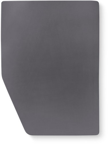 Walra Fitted Jersey Sheet for French Bed Left, Anthracite - Bedsheet - Main image