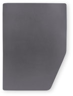 Walra Fitted Jersey Sheet for a Three-Quarter Bed, Right, Anthracite - Bedsheet