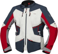 iXS Bunda s laminovanou membránou TOURSTER-STX 1.0 X2-111405 světle šedá-modrá-červená K4XL - Motorcycle Jacket