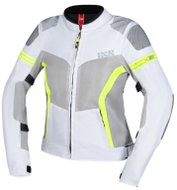 iXS Dámská sportovní bunda TRIGONIS-AIR X51064 světle šedo-šedo-neonově žlutá D3XL - Motorcycle Jacket