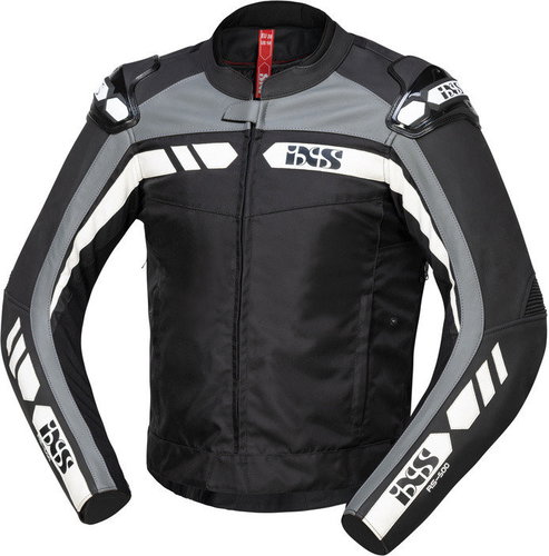 iXS Sportovní bunda LT kůže/textil RS-500 1.0 X51053 černo-šedo-bílá 54H - Motorcycle Jacket - Main image