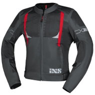 iXS Sportovní bunda TRIGONIS-AIR X51063 tmavě šedo-šedo-červená S - Motorcycle Jacket