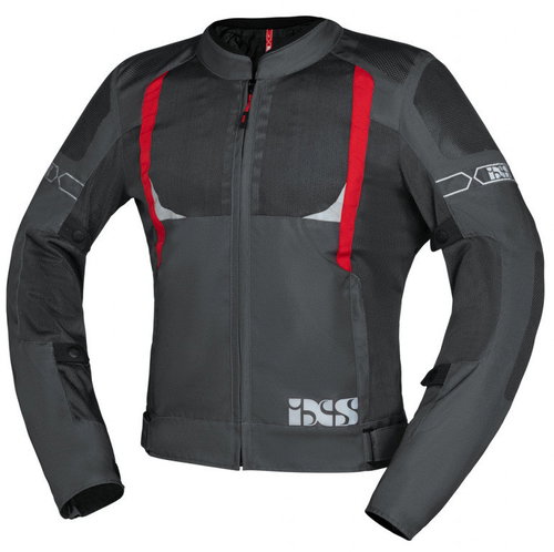 iXS Sportovní bunda TRIGONIS-AIR X51063 tmavě šedo-šedo-červená XL - Motorcycle Jacket - Main image