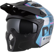 CASSIDA Helmet Cross Country Code, (Blue Pearl/Silver/Pink/Black) 2026 Size 2XL - Motorbike Helmet
