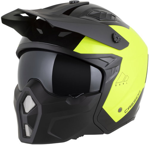 CASSIDA Helmet Cross Country Dual, (Fluo Yellow/Black) 2026 Size XL - Motorbike Helmet - Main image
