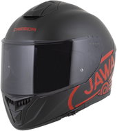 CASSIDA Integral GT 2.1 Jawa Solid Helmet, (Matt Black/Gloss Red) - Motorbike Helmet