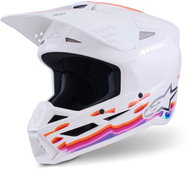 ALPINESTARS Přilba S-M3 FORCE, (bílá/žlutá/růžová/fialová) 2027 vel. XL - Motorbike Helmet