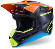 ALPINESTARS Přilba S-M3 FRAY, (černá/oranžová fluo/žlutá fluo/tyrkysová) 2026 vel. XS - Motorbike Helmet