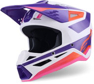 ALPINESTARS Přilba S-M3 HEAT, (bílá/fialová/růžová) 2027 vel. XL - Motorbike Helmet