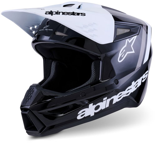 ALPINESTARS Přilba S-M3 RADIUM, (černá/bílá/šedá) 2027 vel. XL - Motorbike Helmet - Main image