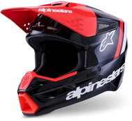 ALPINESTARS S-M3 RADIUM helmet, (black/red fluo/white) 2027 - Motorbike Helmet