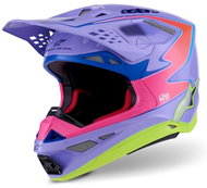 ALPINESTARS Přilba SUPERTECH S-M10 edice JETT LAWRENCE R01, (fialová/růžová/žlutá) 2026 vel. S - Motorbike Helmet