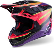 ALPINESTARS Přilba SUPERTECH S-M10 ERA, (růžová/fialová/žlutá fluo) 2026 vel. S - Motorbike Helmet