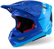 ALPINESTARS Přilba SUPERTECH S-M10 FLOOD, (modrá perleť/světle modrá/černá/carbon) 2026 vel. S - Motorbike Helmet