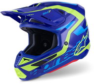 ALPINESTARS Přilba SUPERTECH S-M7 DEED, (modrá/žlutá fluo) 2027 vel. XS - Motorbike Helmet