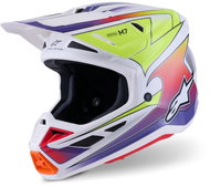 ALPINESTARS Přilba SUPERTECH S-M7 FUSE, (bílá/žlutá fluo/fialová) 2027 vel. 2XL - Motorbike Helmet