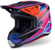 ALPINESTARS Přilba SUPERTECH S-M7 FUSE, (modrá/fialová/růžová) 2027 vel. XS - Motorbike Helmet